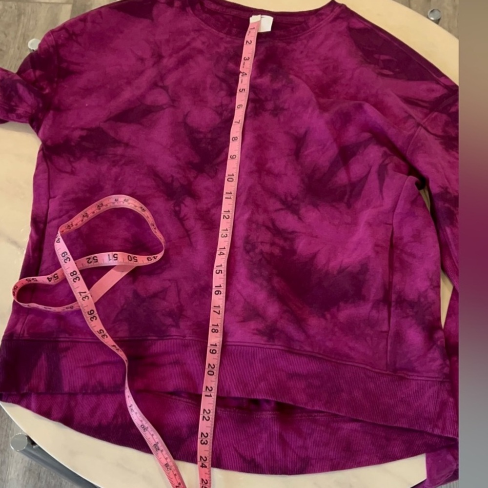 All In Motion Tie-Dye Athleisure Sweatshirt. - Picture 7 of 8